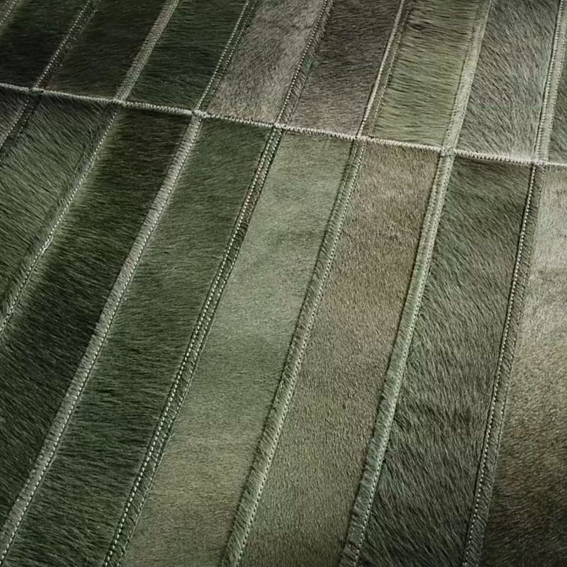 Play Camilia Patchwork Dark Green Hide Area Rug 8'x10' - video 1 of 1